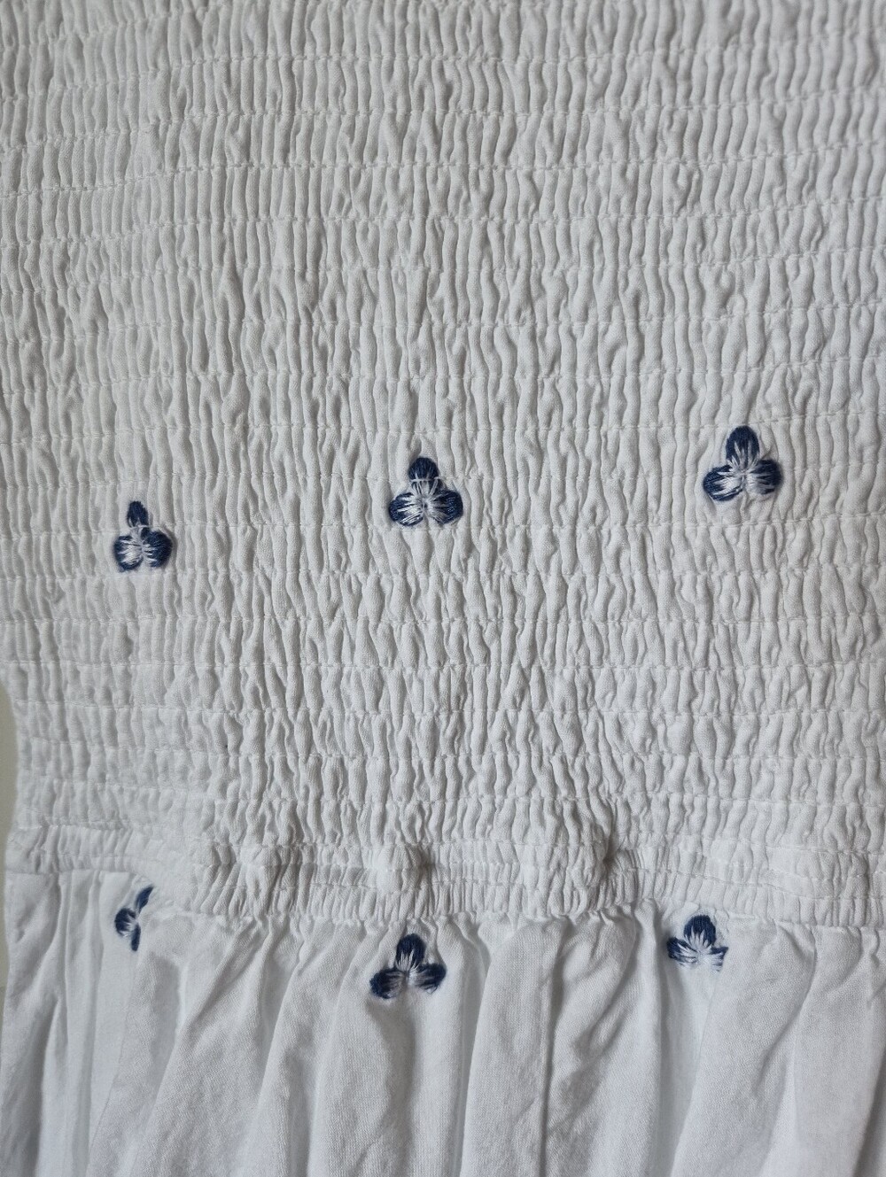 Jappa White Embroidered Mini Dress | Size Large - Picture 6 of 6